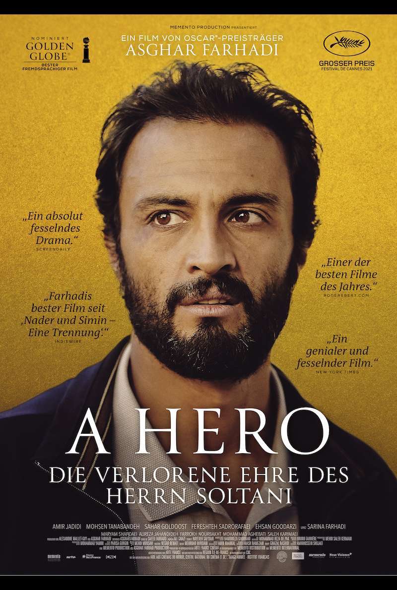 Filmplakat zu A Hero - die verlorene Ehre des Herrn Soltani (2021)