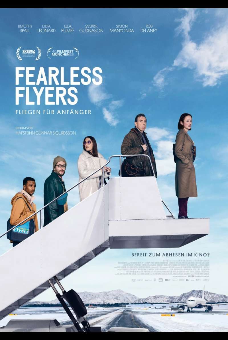 Plakat zu Fearless Flyers - Fliegen für Anfänger (2023) von Hafsteinn Gunnar Sigurðsson