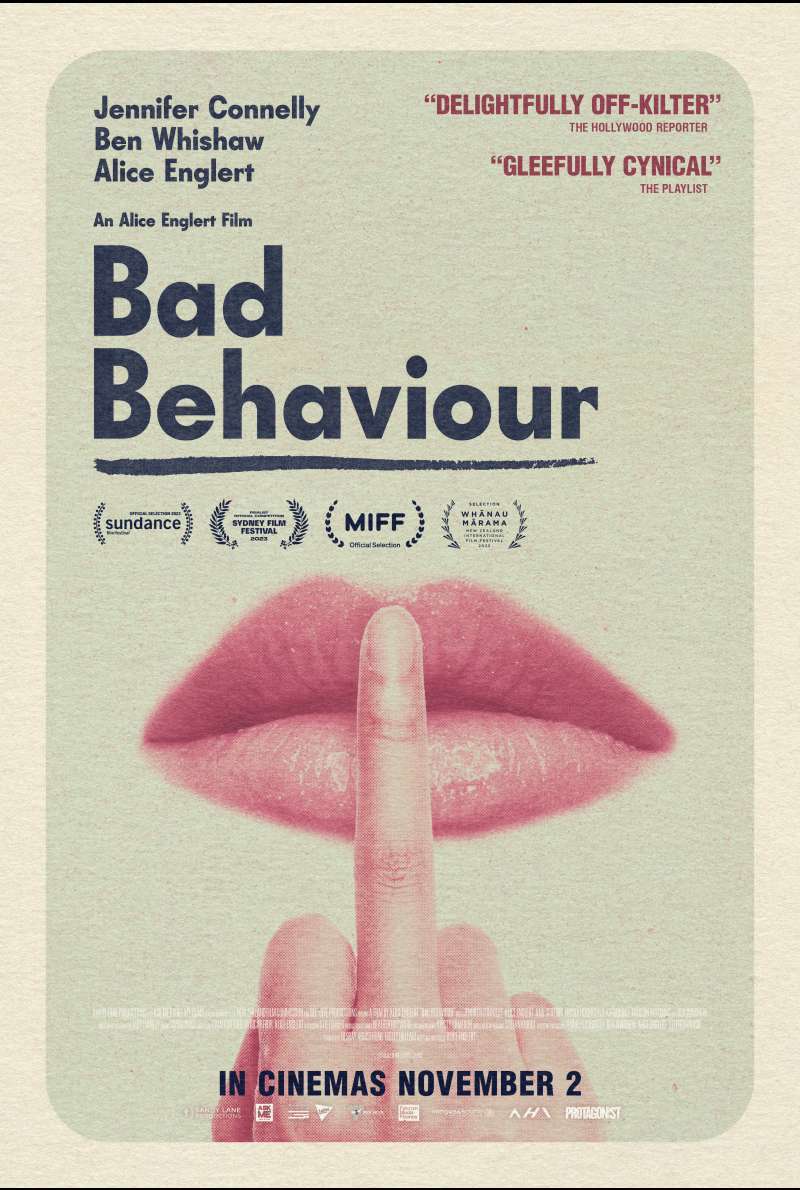 Filmplakat zu Bad Behaviour (2023) von Alice Englert