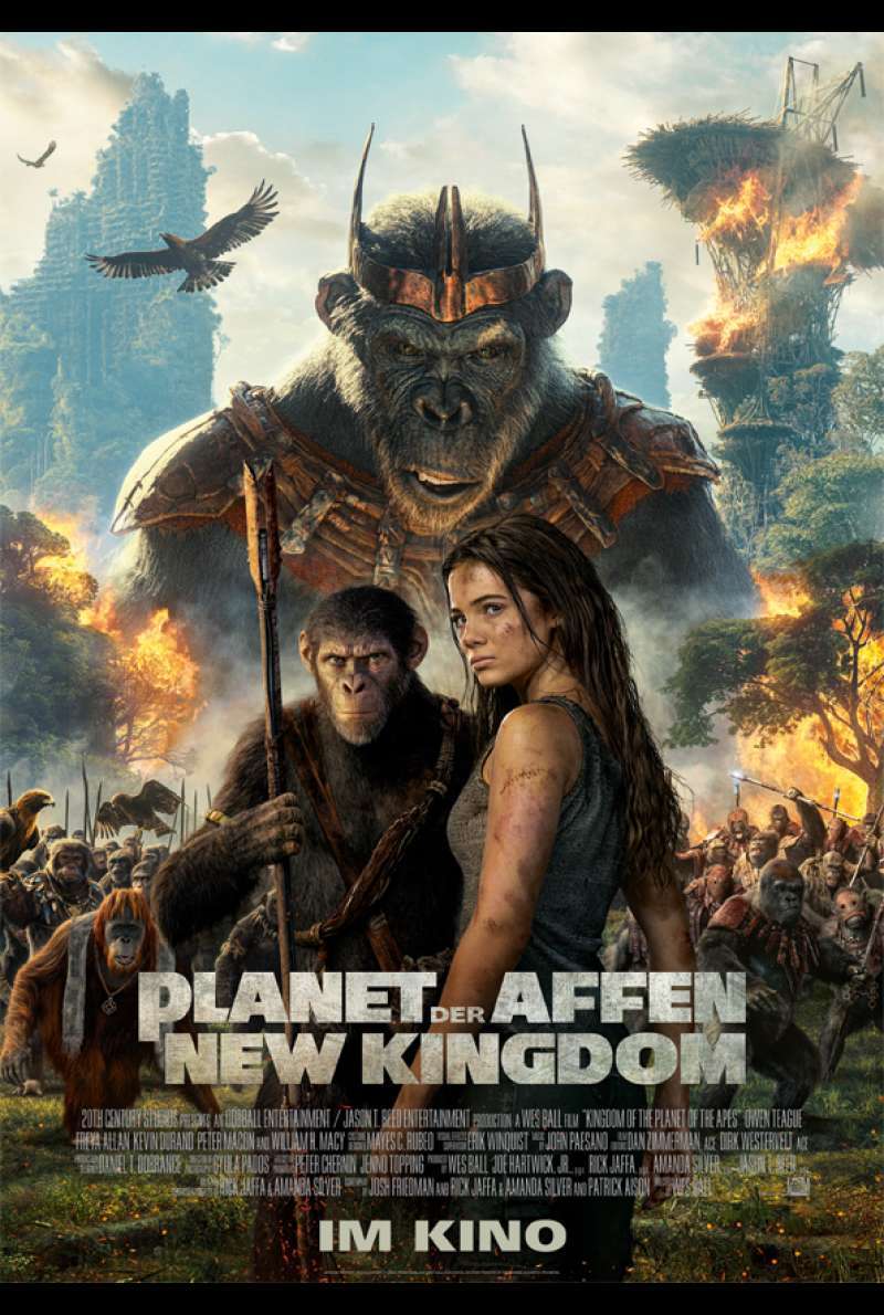Filmplakat zu Planet der Affen: New Kingdom (2024) von Wes Ball