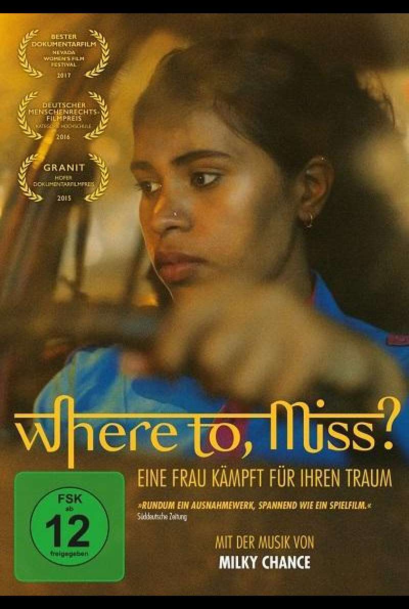 Where to, Miss? - Eine Frau kämpft für ihren Traum (OmU) - DVD-Cover