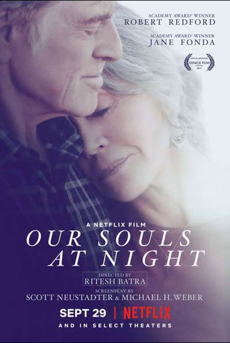 Unsere Seelen bei Nacht von Ritesh Batra - Filmplakat (US)
