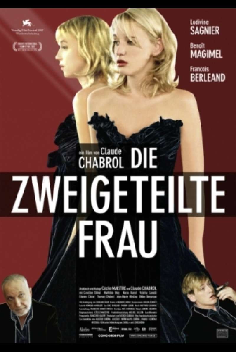 Filmplakat zu Die zweigeteilte Frau / La fille coupée en deux von Claude Chabrol