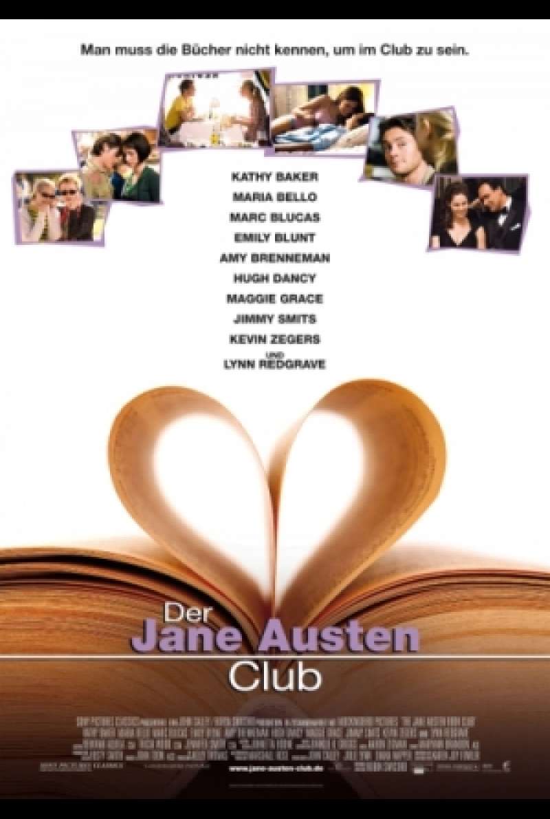Filmplakat zu Der Jane Austen Club / The Jane Austen Book Club von Robin Swicord