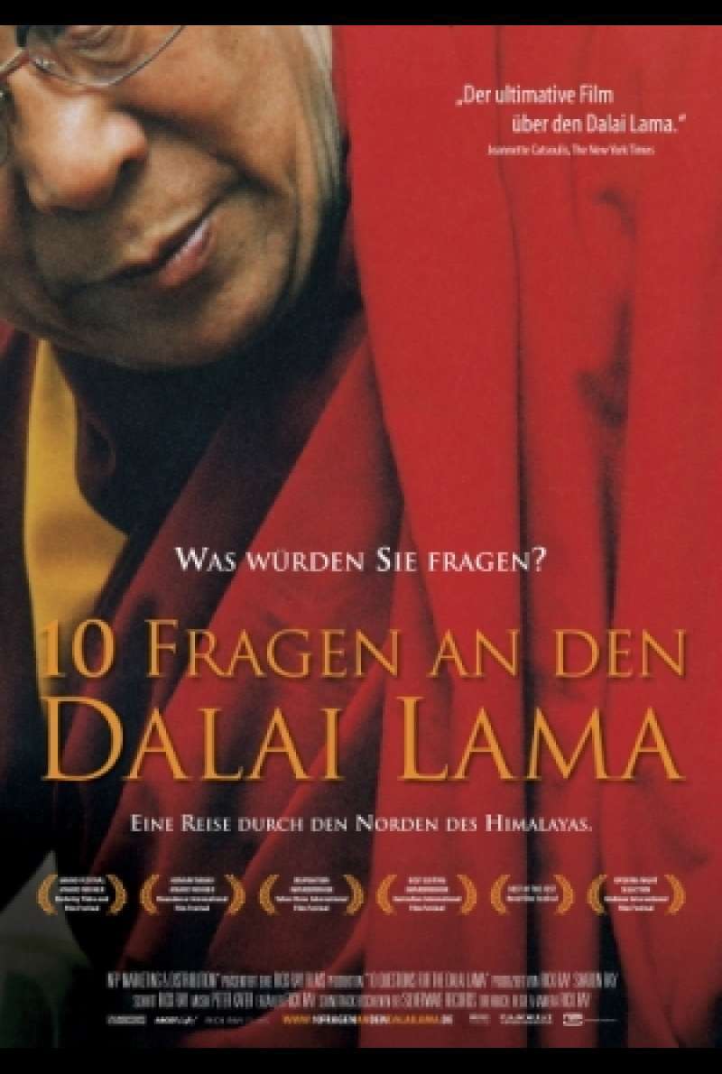 Filmplakat zu 10 Fragen an den Dalai Lama / 10 Questions for the Dalai Lama von Rick Ray