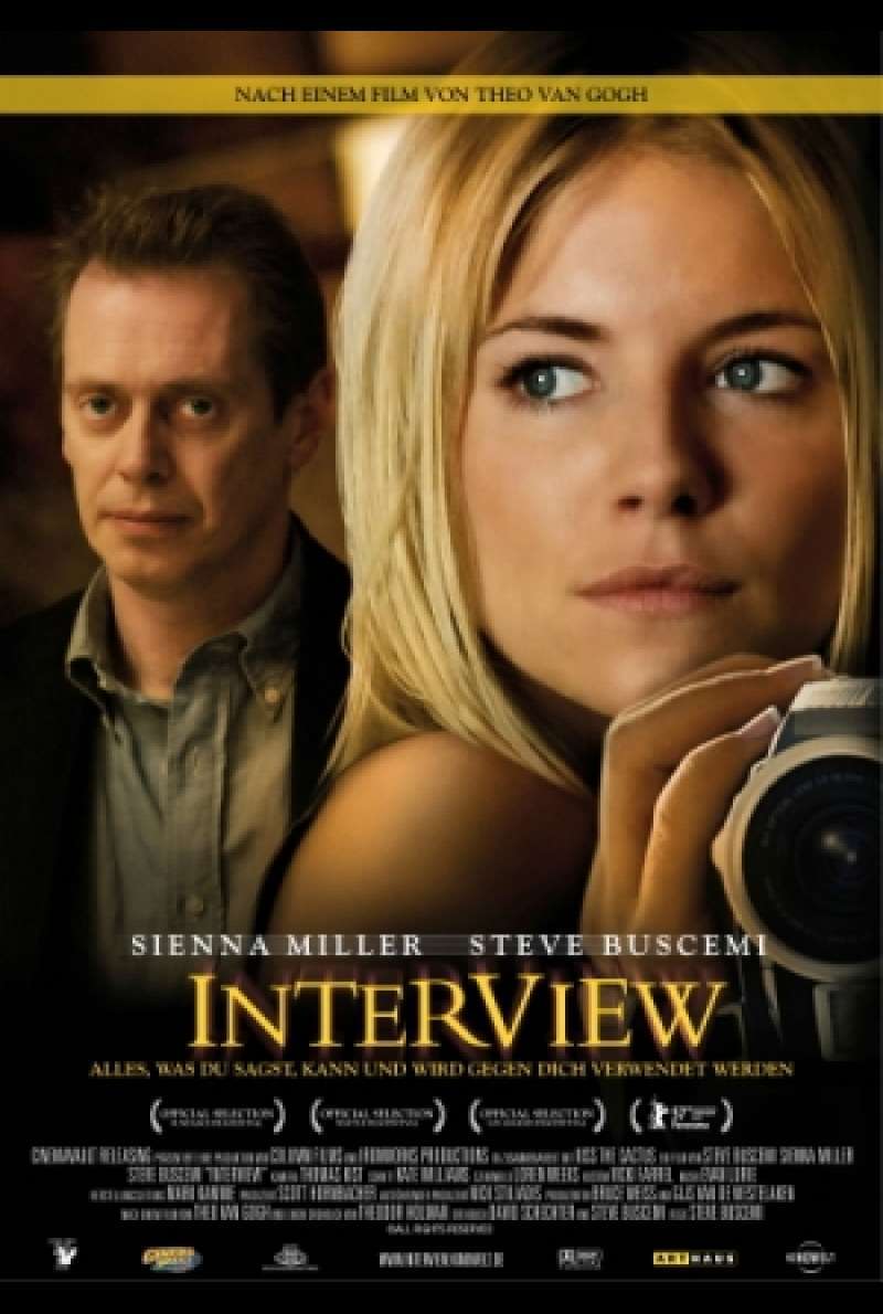 Filmplakat zu Interview von Steve Buscemi