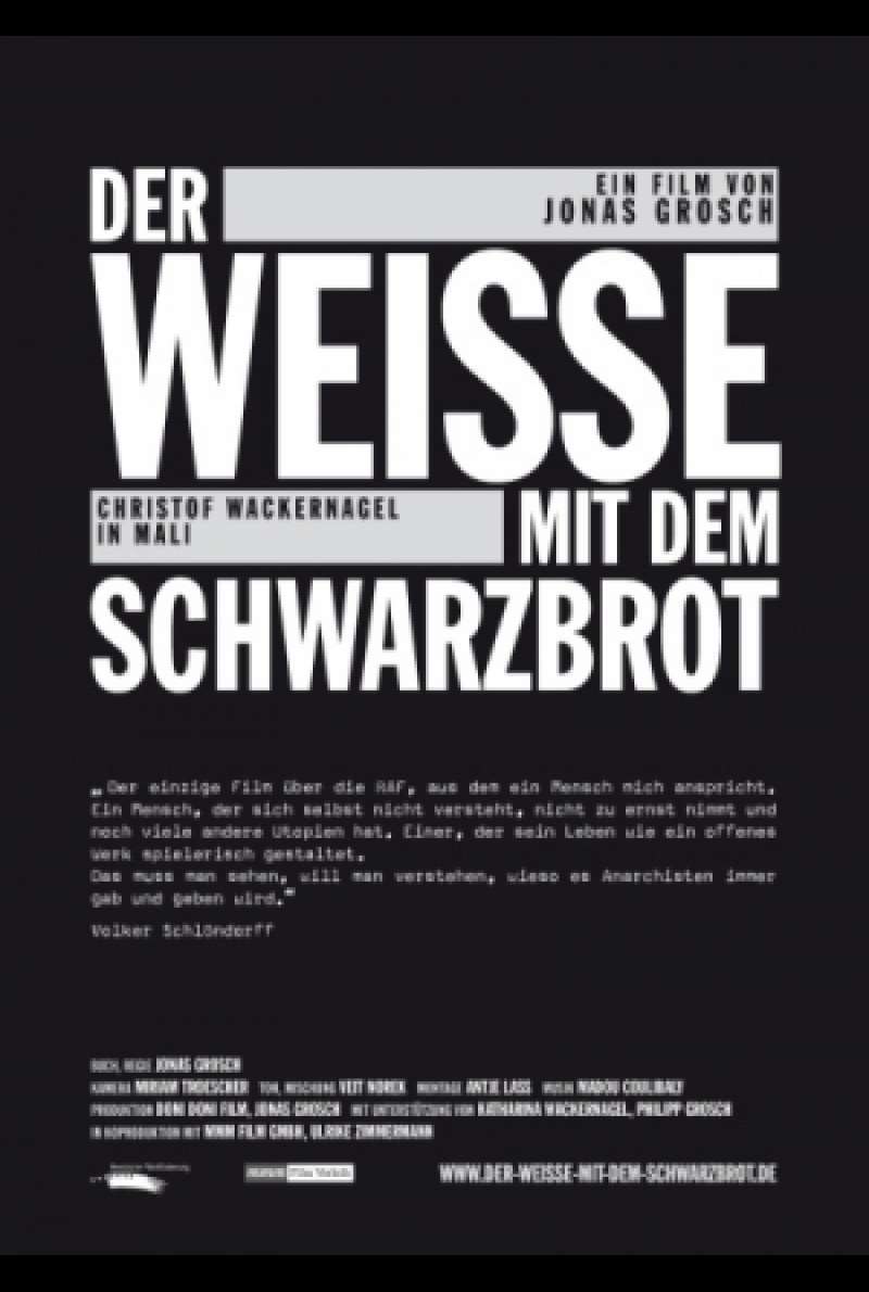 Filmplakat zu Der Weiße mit dem Schwarzbrot von Jonas Grosch