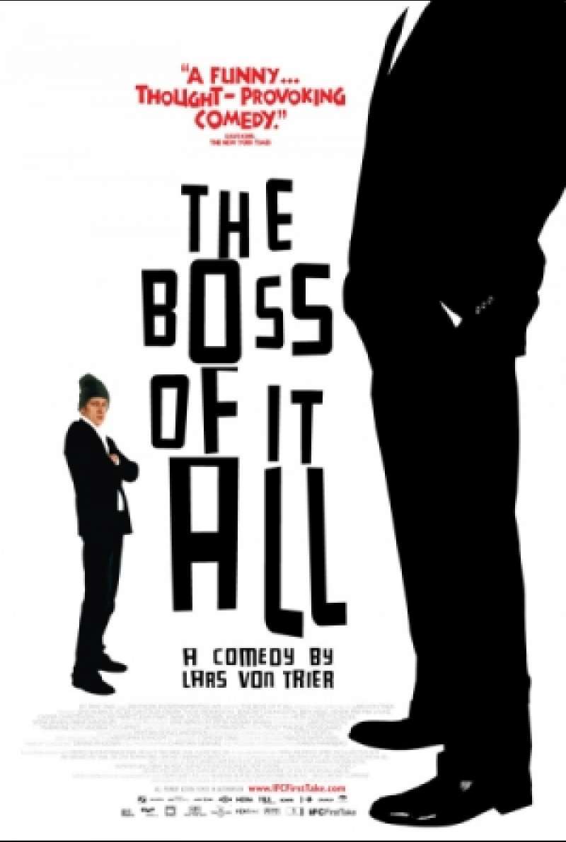 Amerikanisches Filmplakat zu The Boss of It All / Direktøren for det Hele von Lars von Trier