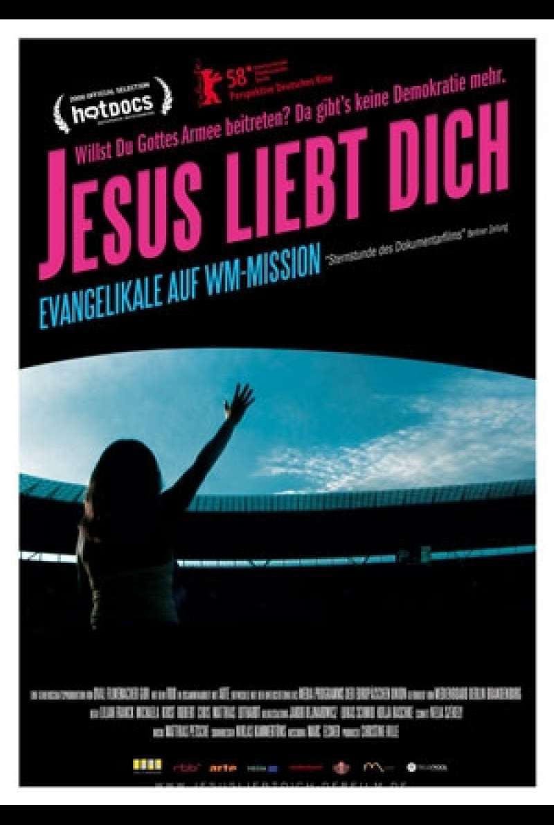 Filmplakat zu Jesus liebt dich - Evangelikale auf WM-Mission von Lilian Franck, Robert Cibis, Michaela Kirst und Matthias Luthardt