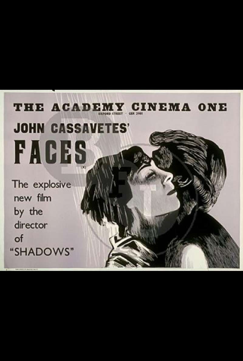 Gesichter / Faces von John Cassavetes - Filmplakat