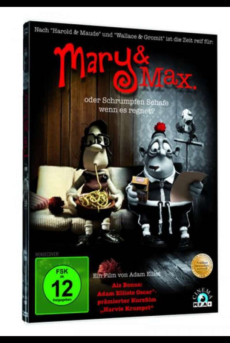 Mary & Max - oder: Schrumpfen Schafe, wenn es regnet? - DVD-Cover