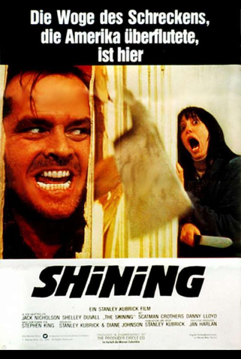 Shining von Stanley Kubrick - Filmplakat