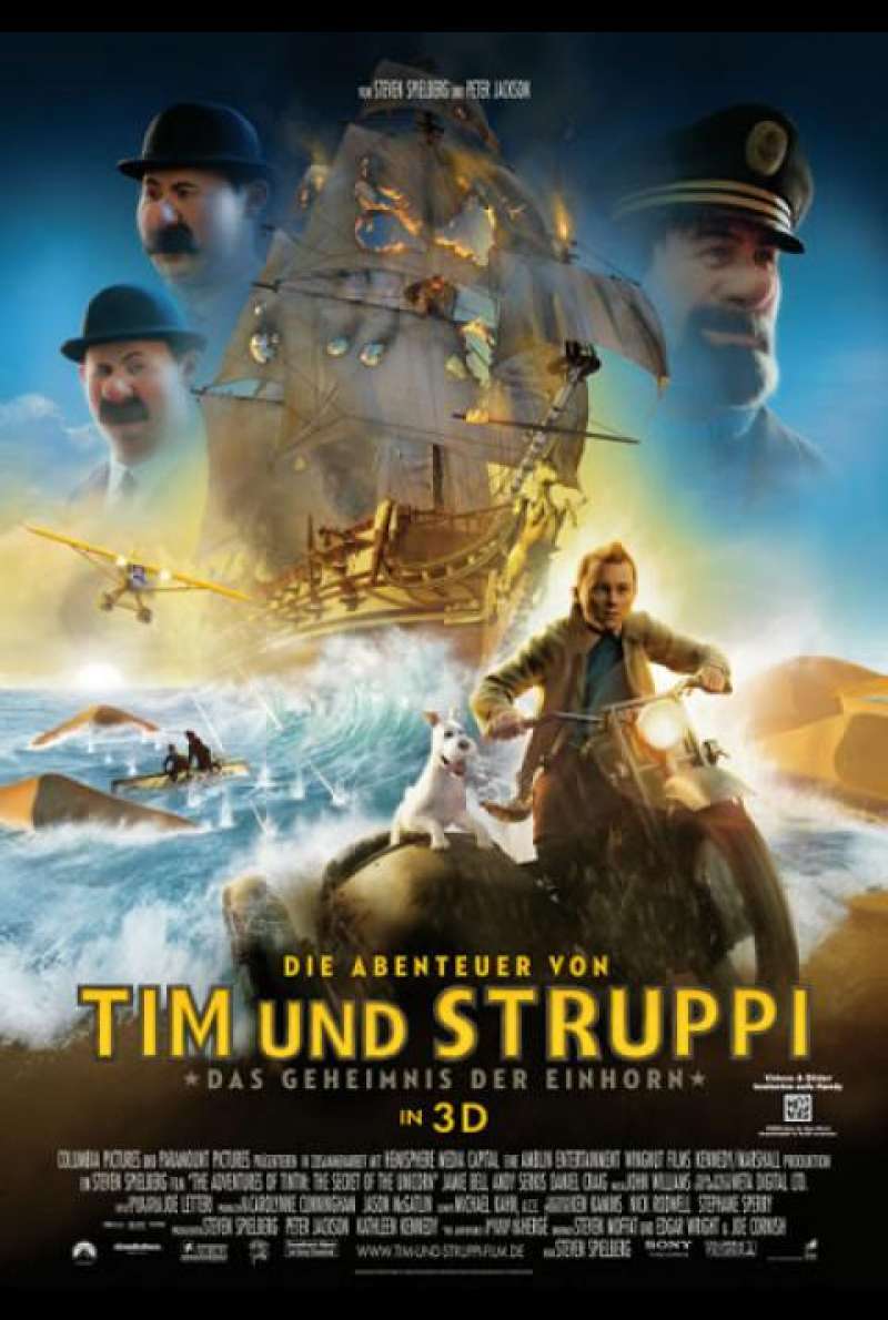 Die Abenteuer von Tim und Struppi - Das Geheimnis der Einhorn - Filmplakat