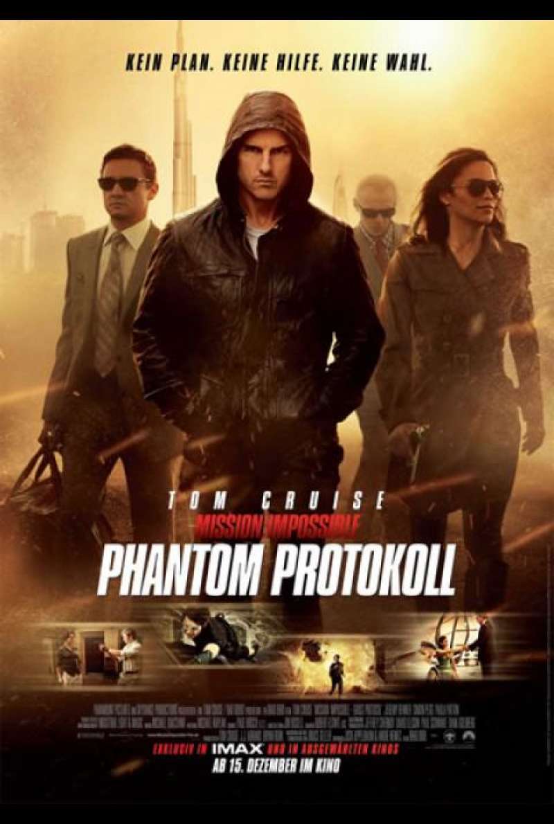 Mission:Impossible Phantom Protokoll  - Filmplakat