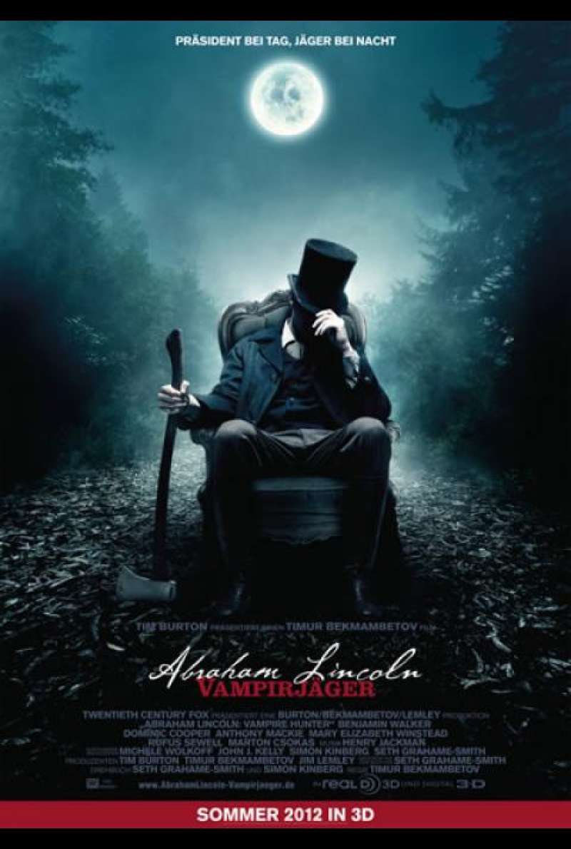 Abraham Lincoln Vampirjäger - Filmplakat
