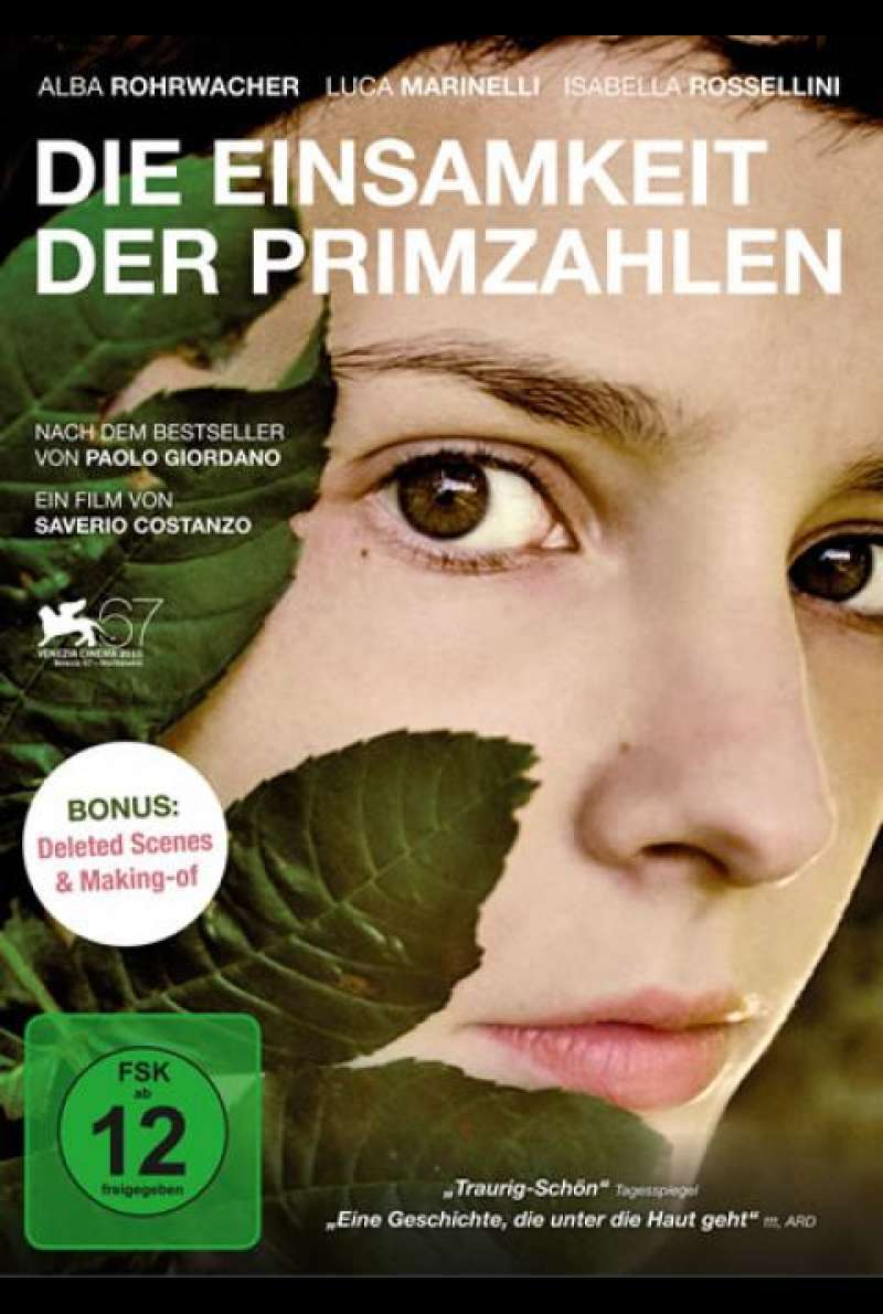 Die Einsamkeit der Primzahlen - DVD-Cover