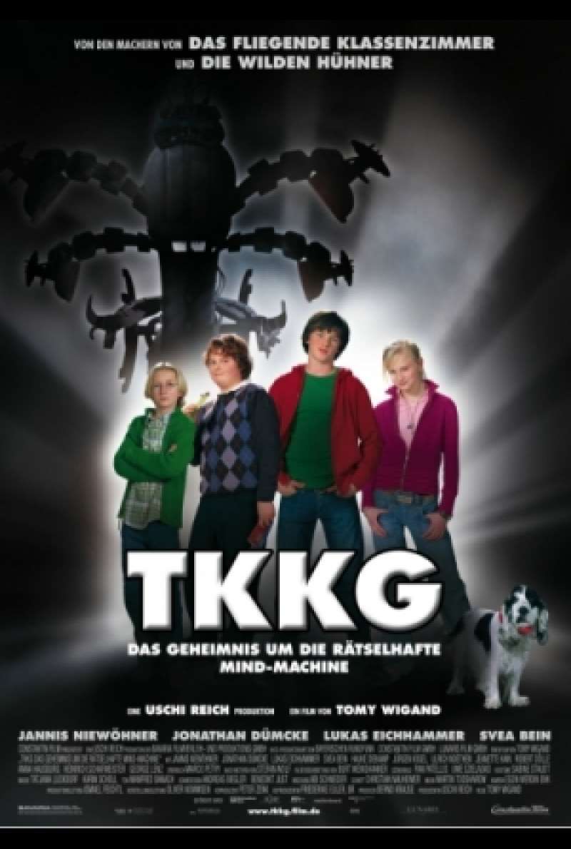 Filmplakat TKKG – Das Geheimnis um die rätselhafte Mind-Machine von Tomy Wiegand