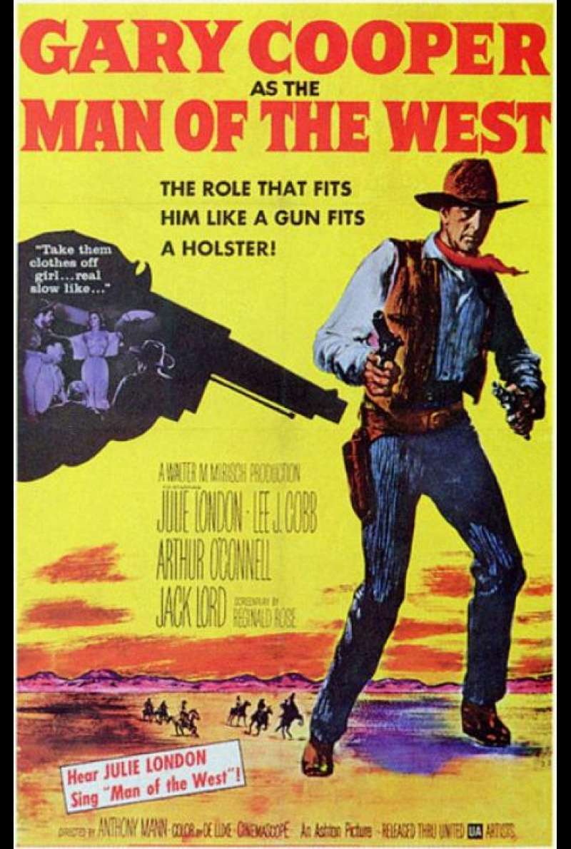 Der Mann aus dem Westen - Filmplakat (US)
