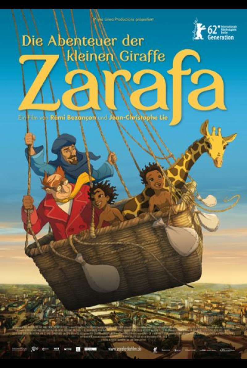 Die Abenteuer der kleinen Giraffe Zarafa - Filmplakat