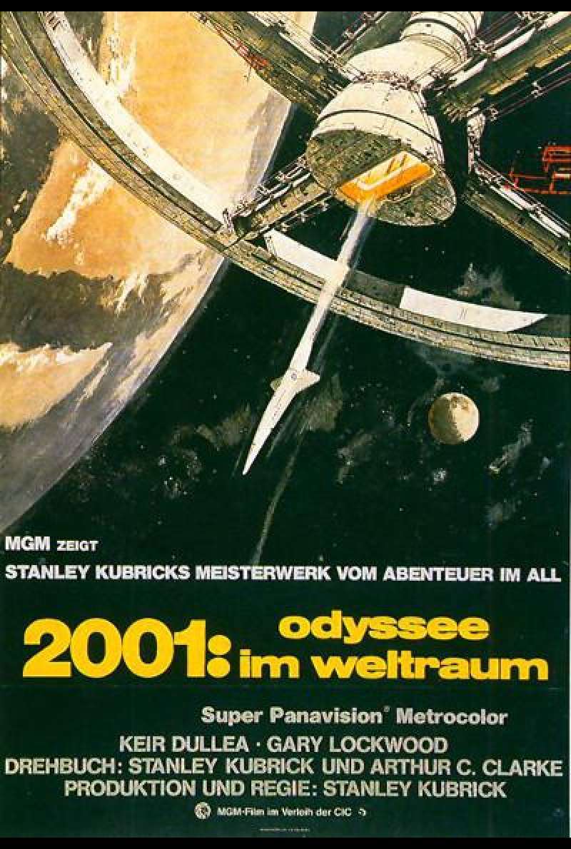 2001: Odyssee im Weltraum von Stanley Kubrick – Filmplakat