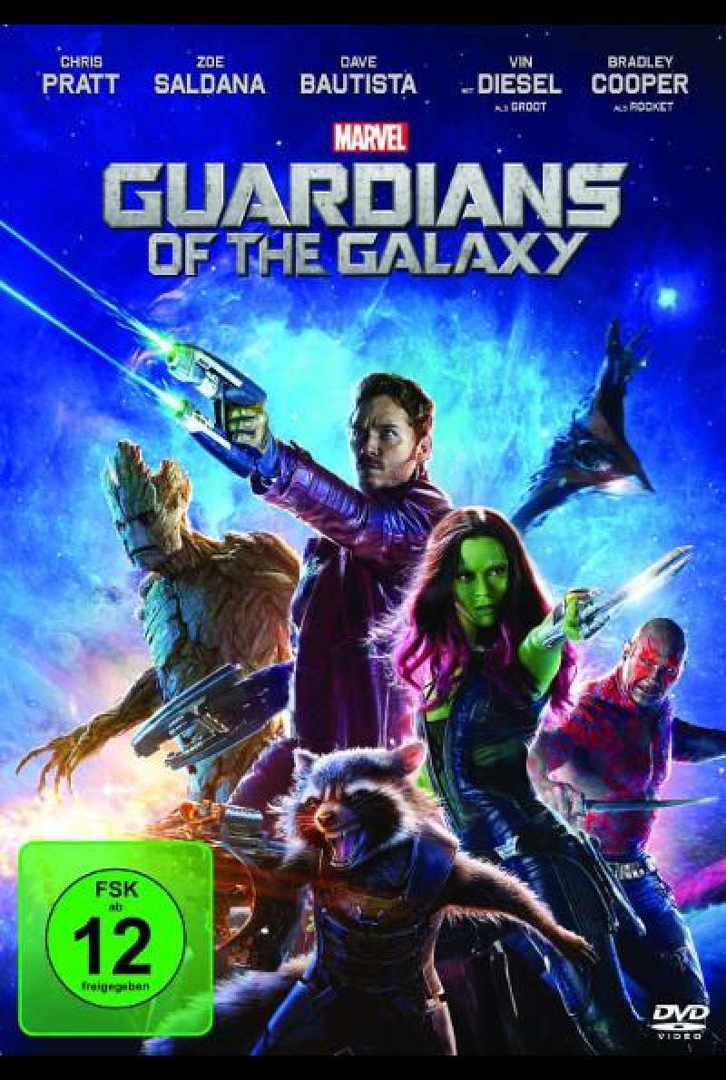Guardians of the Galaxy von James Gunn - DVD-Cover
