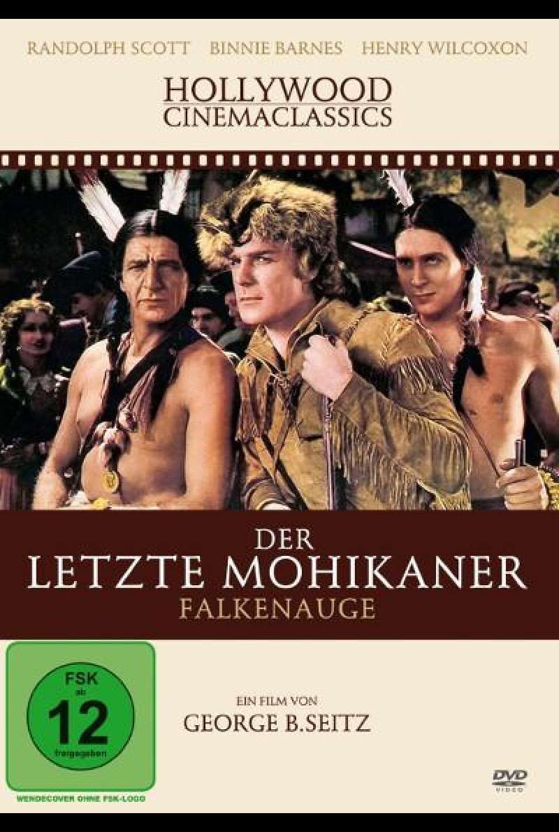 Der letzte Mohikaner - Falkenauge von George B. Seitz - DVD-Cover