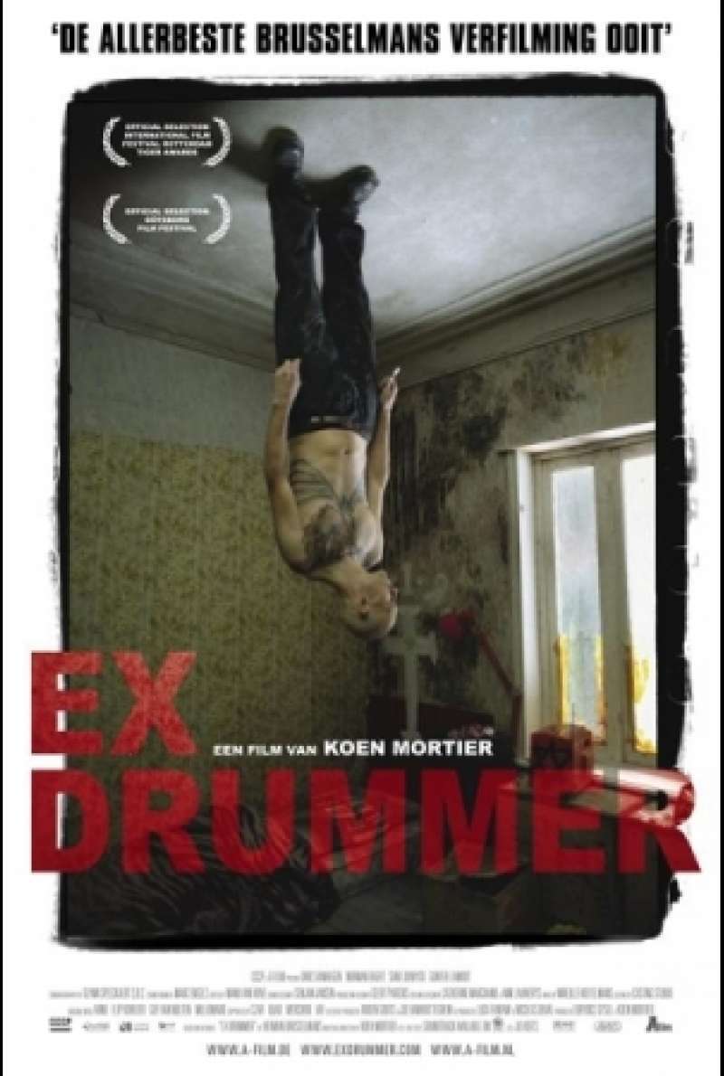 Belgisches Filmplakat zu Ex Drummer von Koen Mortier
