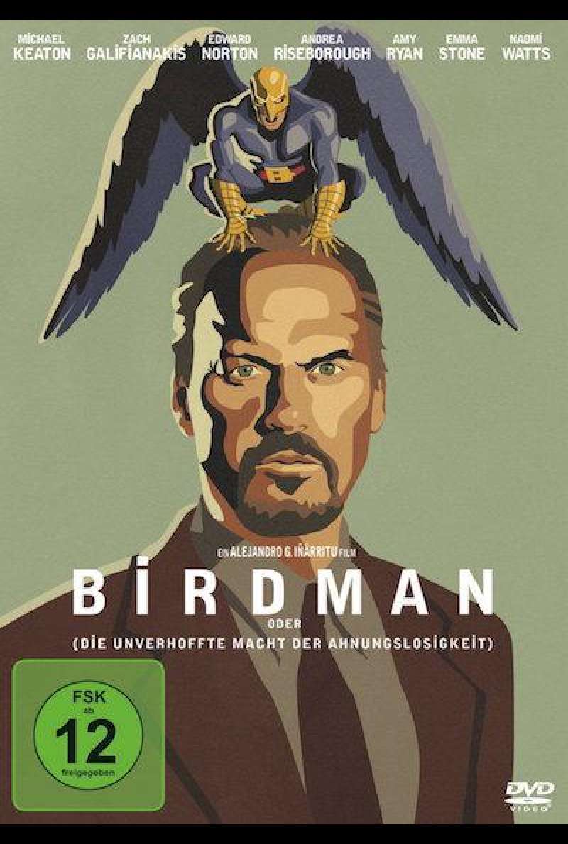 Birdman oder (Die unverhoffte Macht der Ahnungslosigkeit) von Alejandro González Iñárritu - DVD-Cover
