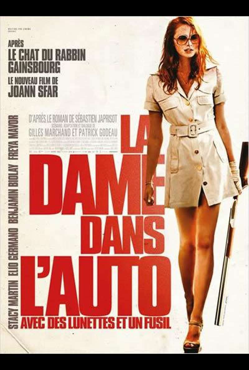 La Dame Dans L'Auto Avec Des Lunettes Et Un Fusil - Filmplakat (FR)