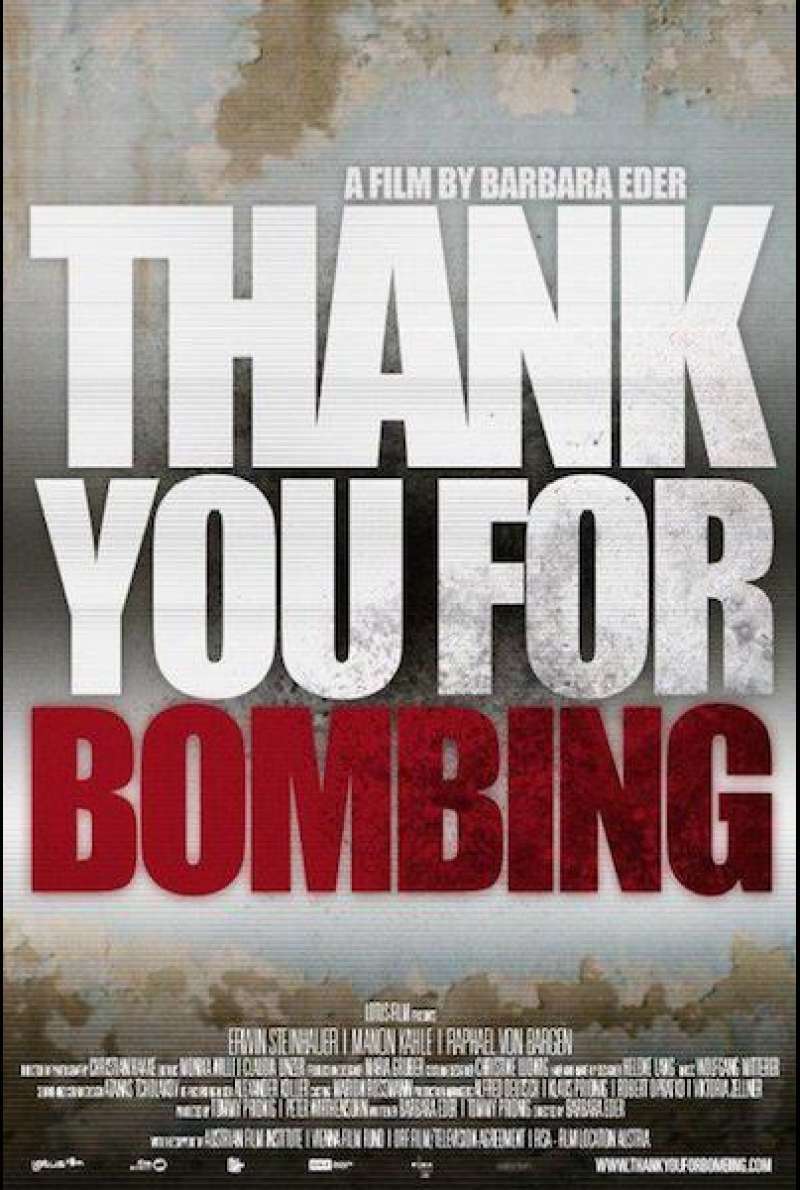 Thank You For Bombing von Barbara Eder - Filmplakat (INT)