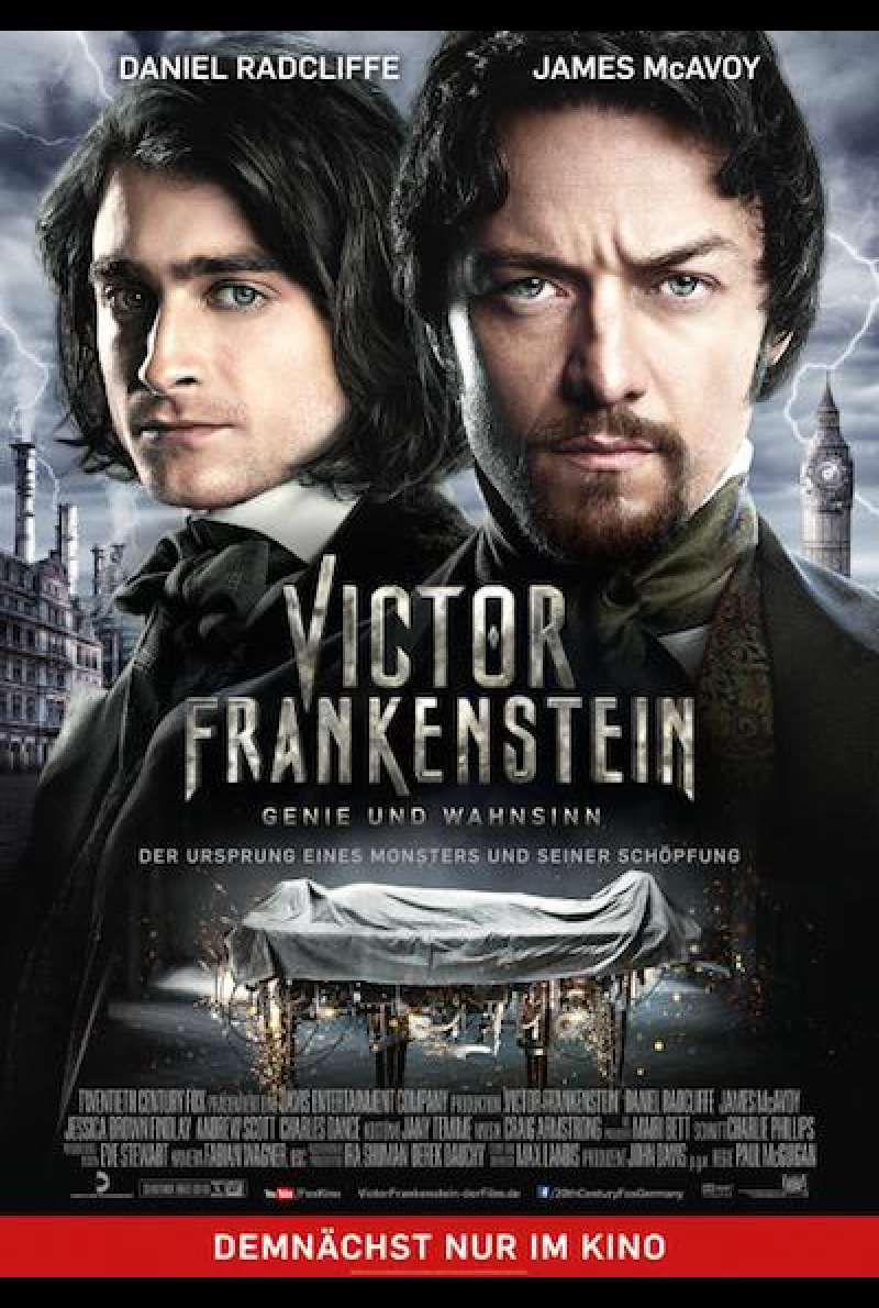Victor Frankenstein - Zwischen Genie und Wahnsinn von Paul McGuigan - Filmplakat