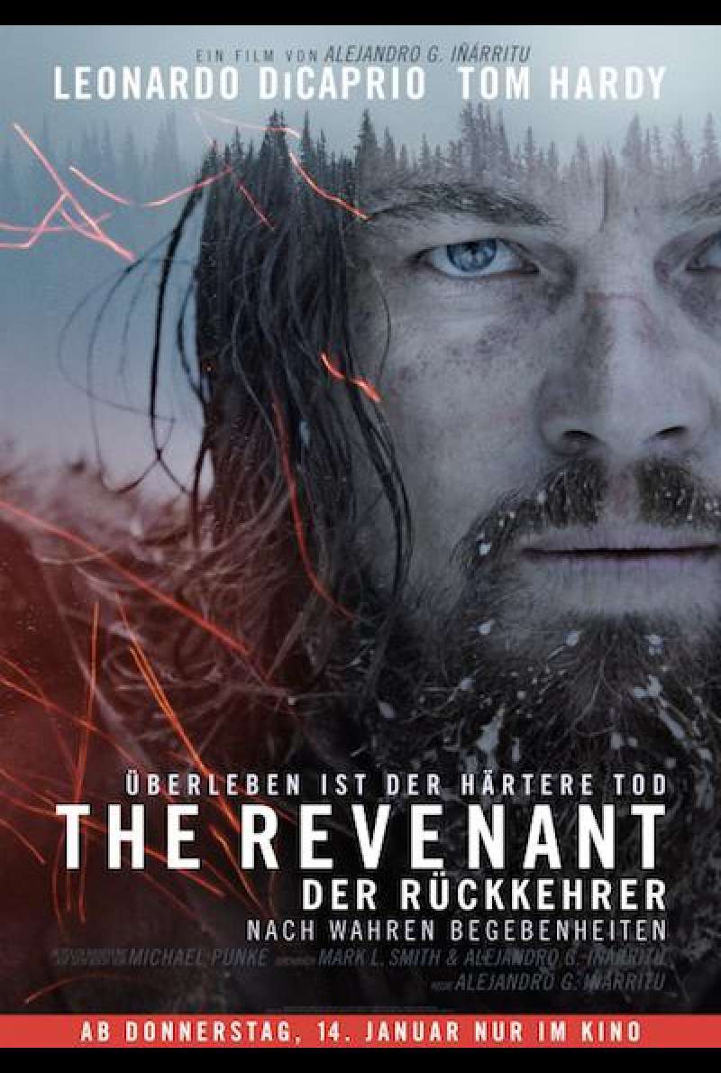 The Revenant - Der Rückkehrer von Alejandro González Iñárritu - Filmplakat