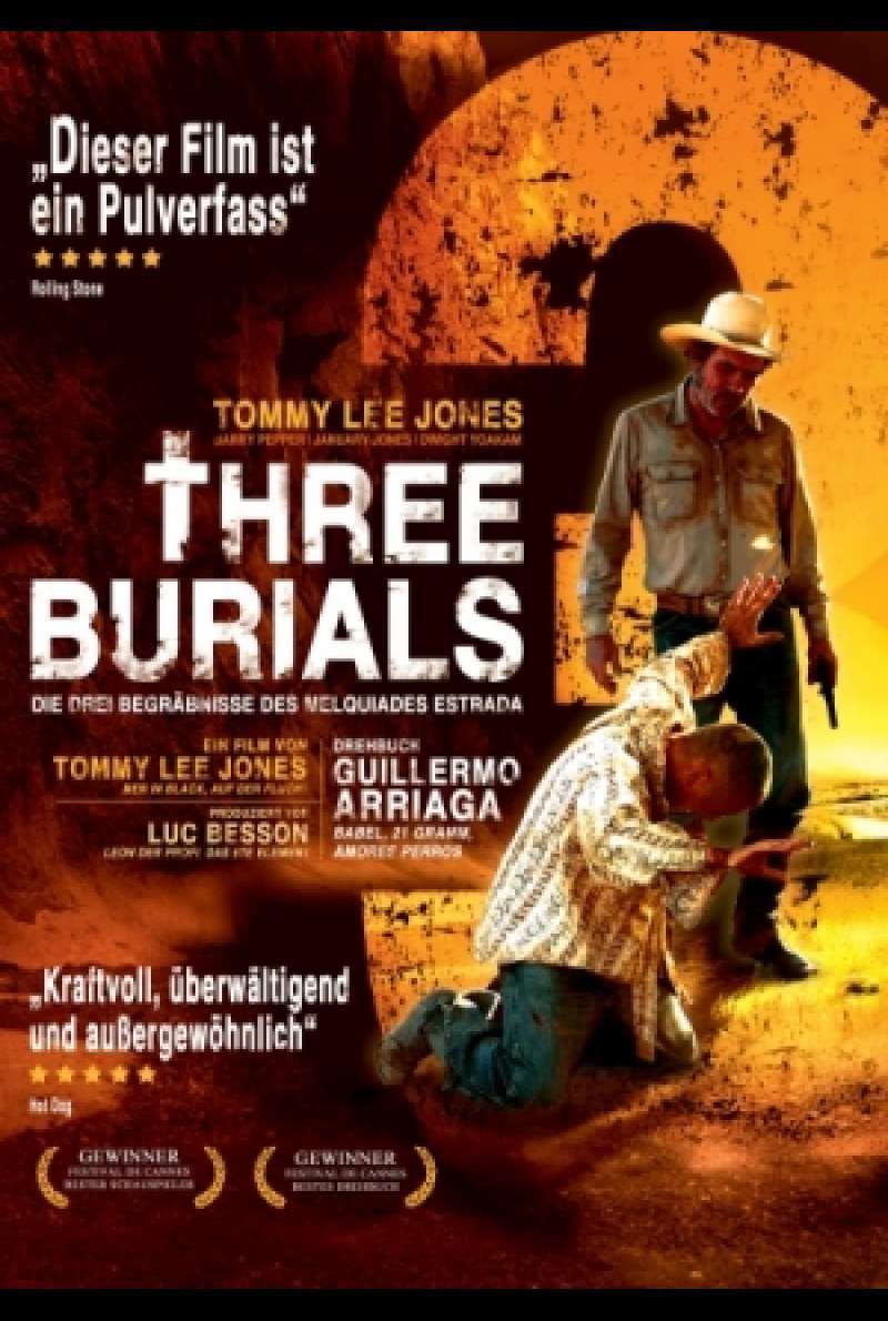 Filmplakat zu Three Burials - Die drei Begräbnisse des Melquiades Estrada / The Three Burials of Melquiades Estrada von Tommy Lee Jones