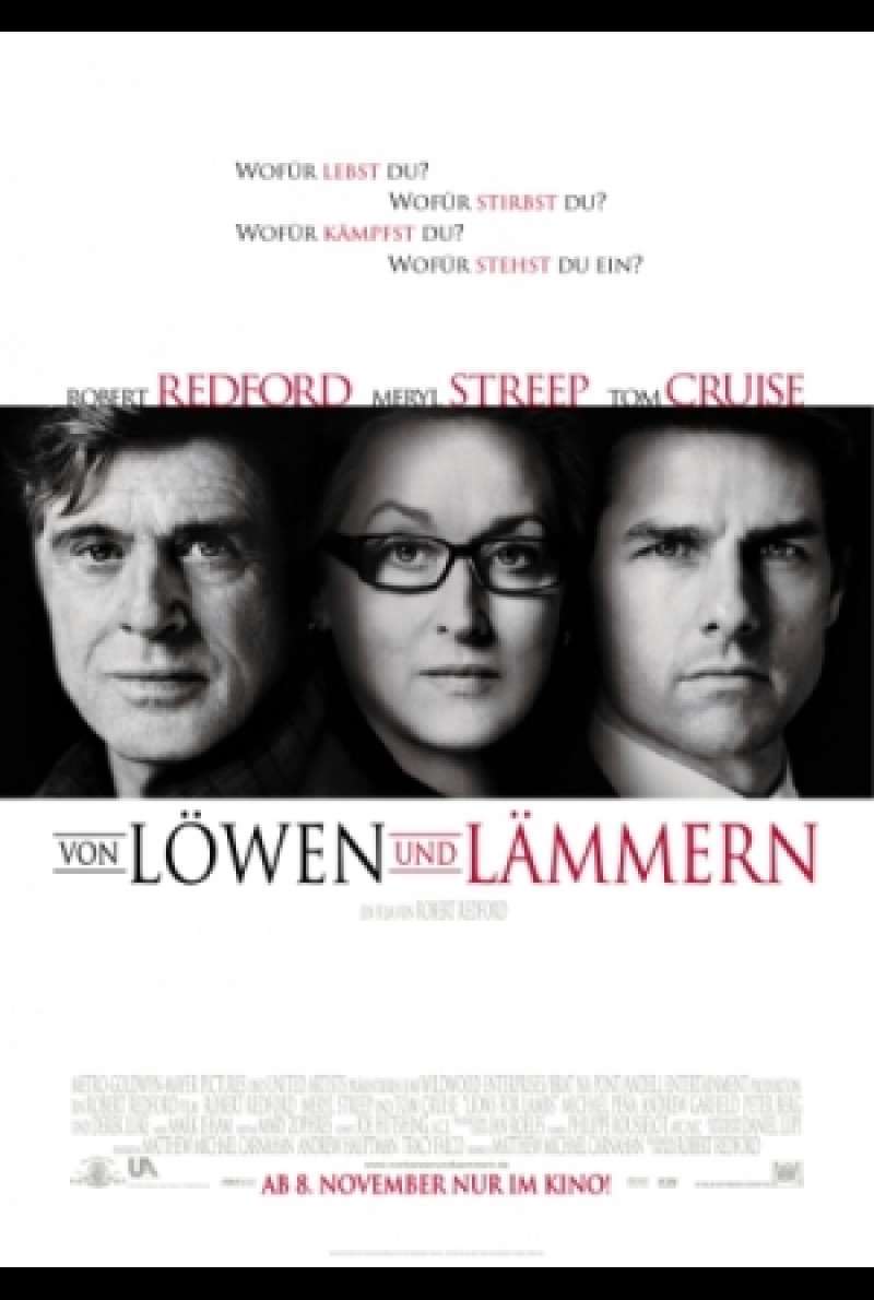 Filmplakat zu Von Löwen und Lämmern / Lions for Lambs von Robert Redford