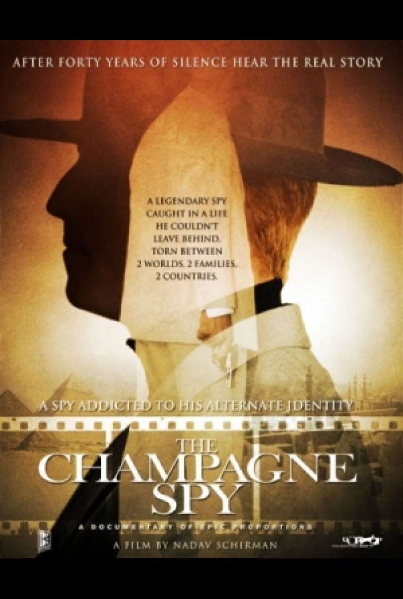 Filmplakat zu Der Champagner-Spion / Meragel Hashampaniya von Nadav Schirman
