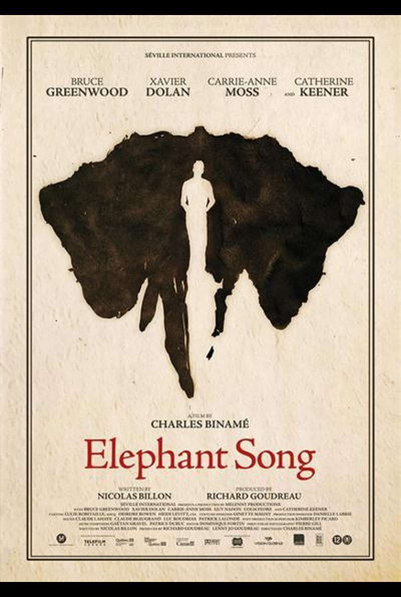 Elephant Song von Charles Binamé - Filmplakat