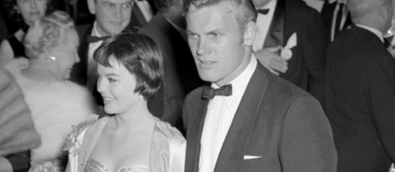 Tab Hunter mit Natalie Wood bei den Academy Awards 1956