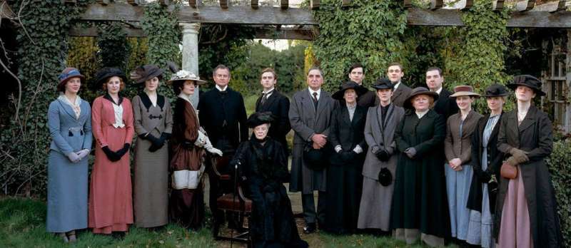 Die Cast-Mitglieder von "Downton Abbey"