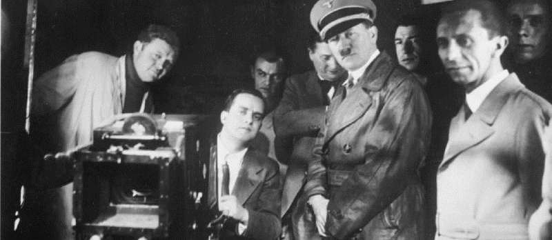 Hitler und Goebbels bei der UFA am 04.01.1935