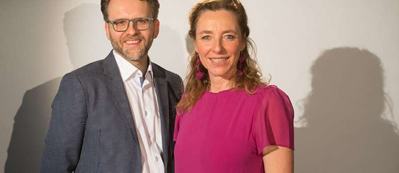 Festivaldirektorin Diana Iljine mit Christoph Gröner, künstlerischer Leiter