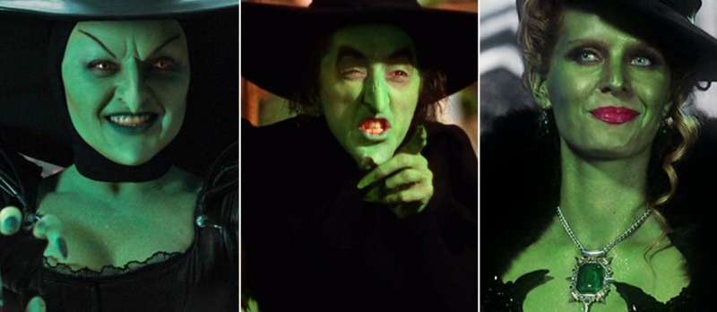 Drei grüne, wicked Hexen