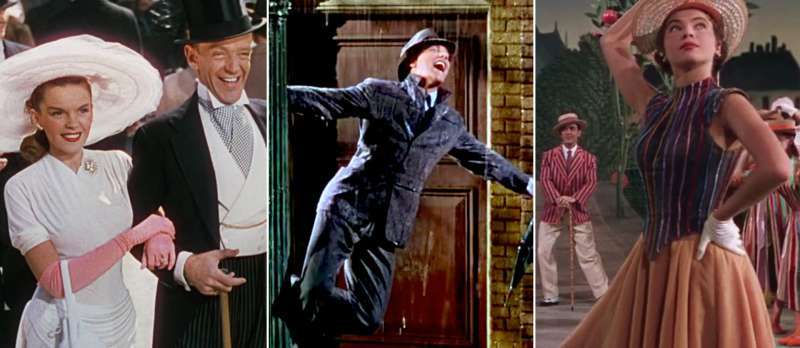 Judy Garland und Fred Astaire, Gene Kelly, Leslie Caron