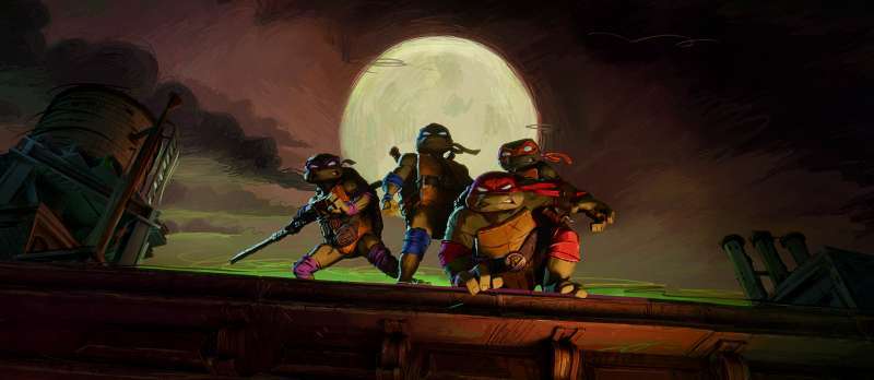 Filmstill zu Teenage Mutant Ninja Turtles: Mutant Mayhem (2023) von Jeff Rowe, Kyler Spears